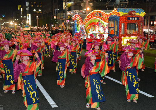 第７2回写真コンテスト　おはら祭振興会会長賞　（タイトル：艶やかに舞う）