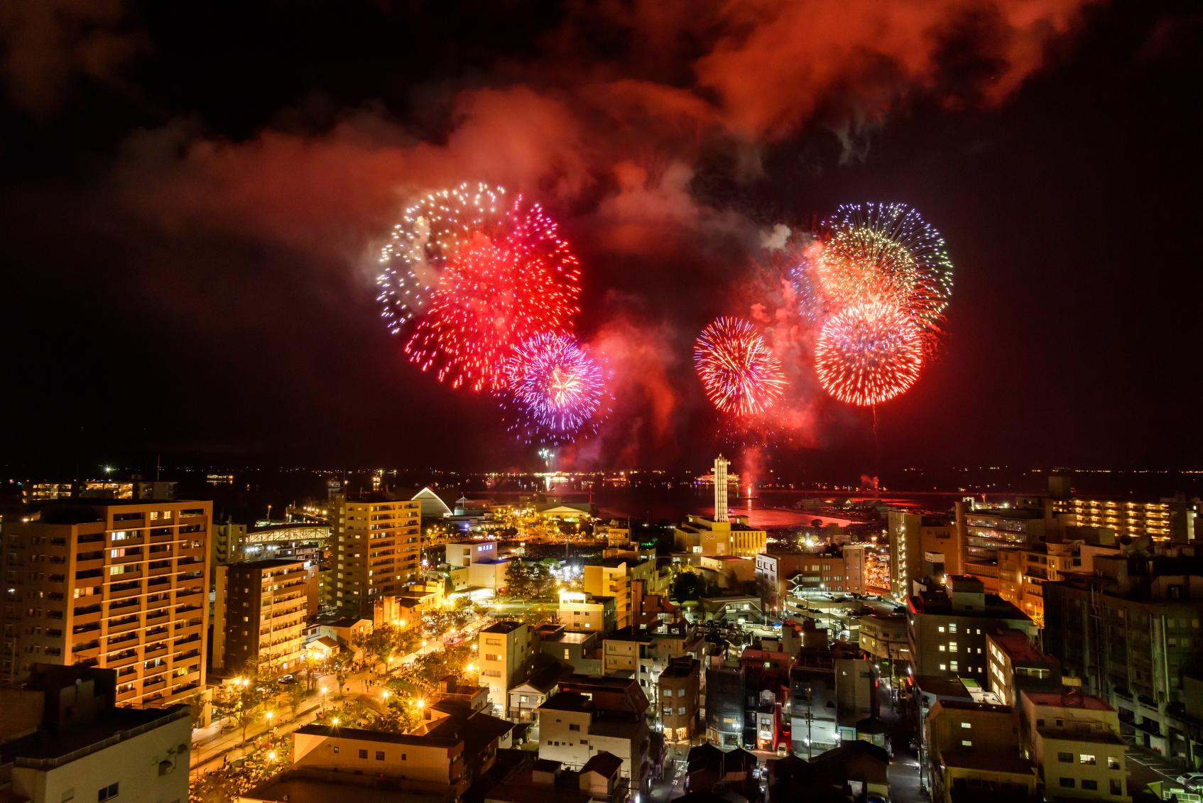 今年的「鹿兒島錦江灣夏夜大花火大會」-2